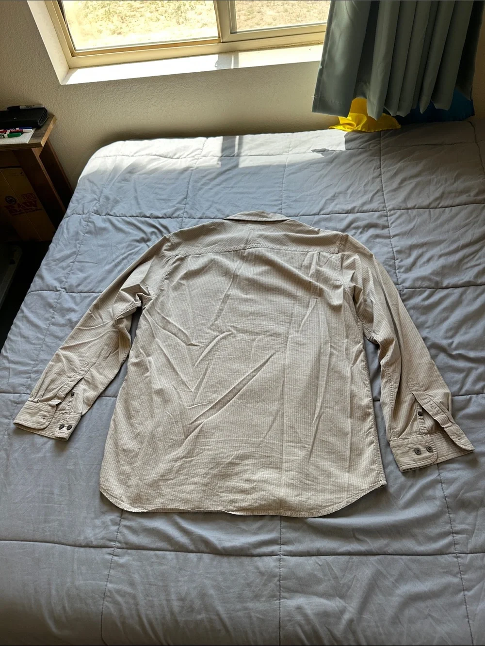 The North face Casual Long Sleeve Button-Up Shirt in Tan